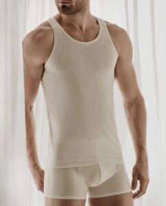 Men’s ivory tank top undershirt by ZD Zero Defects