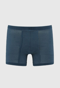 The fly-front boxer HELIOS YATE in Atlantic colour belongs to the New Spring Summer 2022 Collection